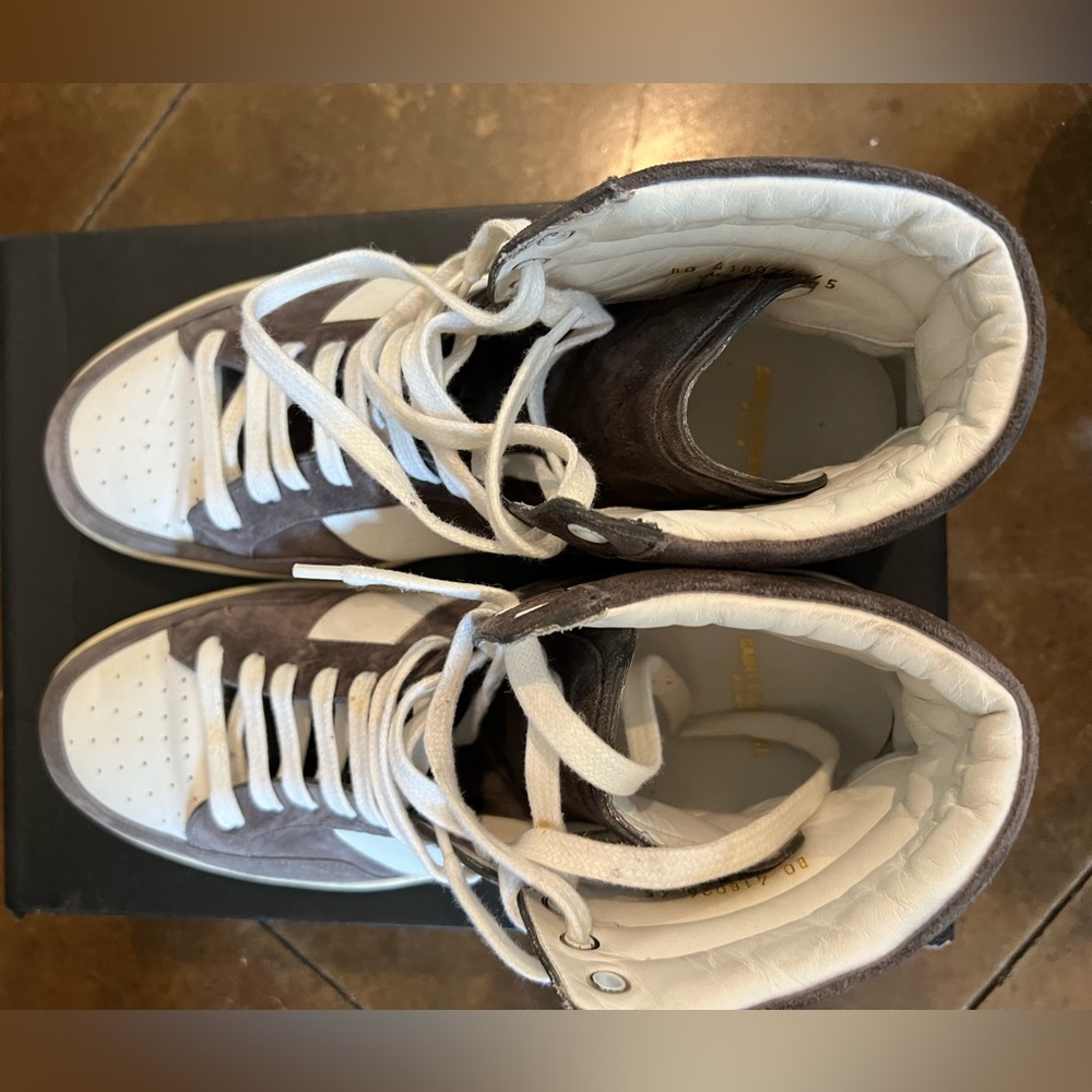 Saint Laurent Grey and white mid tops - Picture 3 of 5